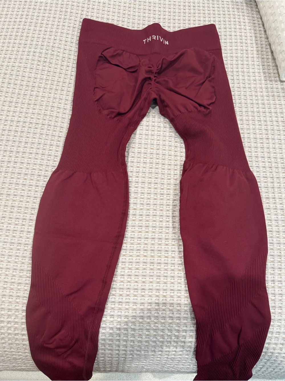 Women’s Burgundy Seamless Active Leggings